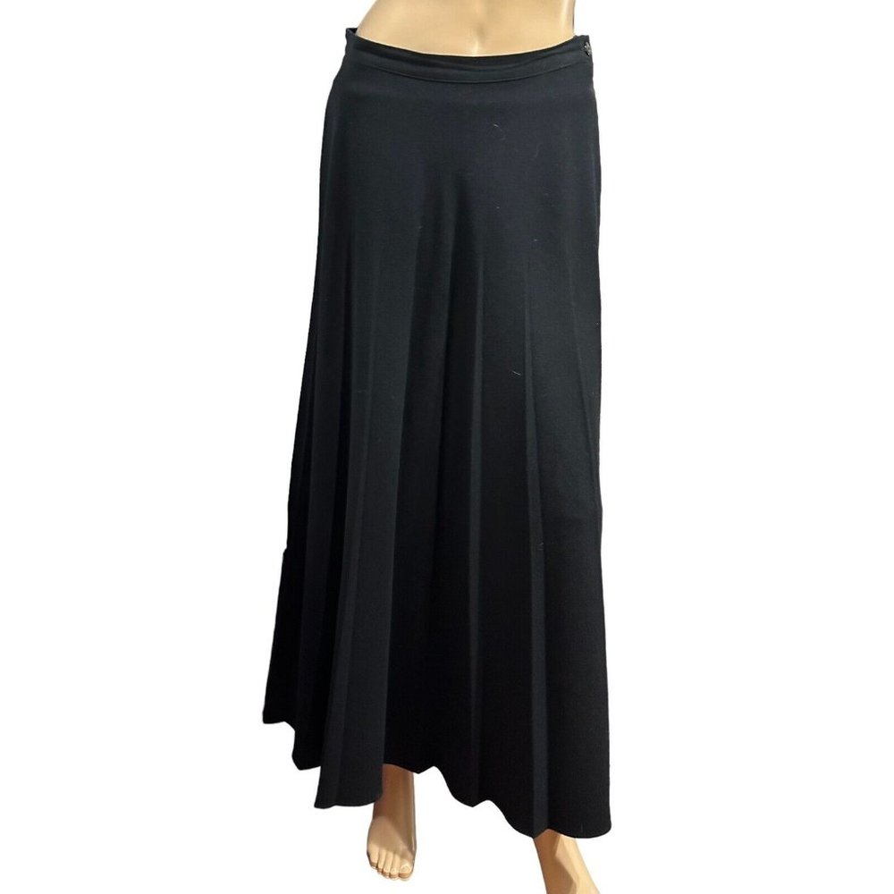 Bonnie & Norma Black Pleated MIDI Skirt